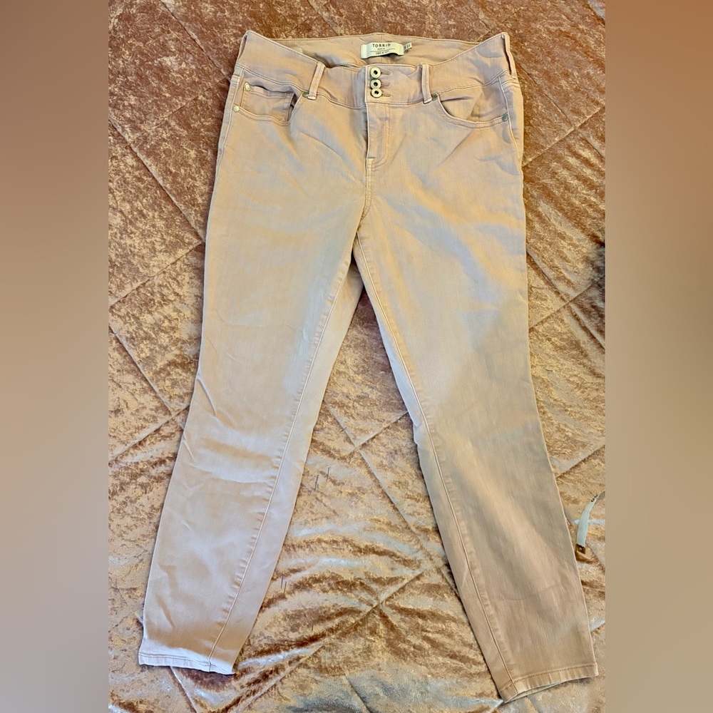 Torrid Denim Pink Jeggings Size 18 18R
